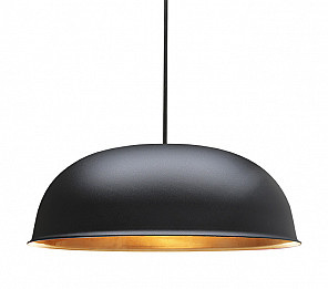 PENDENTE TASCHIBRA BLACK FESTIVAL 1XE27 - PRETO FOSCO + COBRE