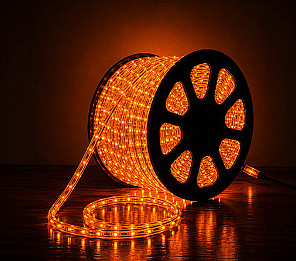 CORDA LUMINOSA LED TASCHIBRA PRO 13MM 2 FIOS LARANJA