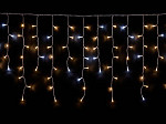 CORTINA LUMINOSA TASCHIBRA 200 LED ESTÁTICA ASSIMETRICA COM LED FLASH ISOL BR 3000K