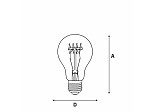 LÂMPADA FILAMENTO DE CARBONO TASCHIBRA A19 40W 220V