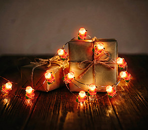 CORDÃO LUMINOSO TASCHIBRA 10 LEDS PILHA NOEL