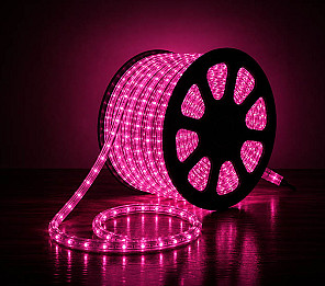 CORDA LUMINOSA LED TASCHIBRA PRO 13MM 127V 2 FIOS ROSA