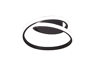 PLAFON TASCHIBRA LED MADRI 3000K 20W PRETO