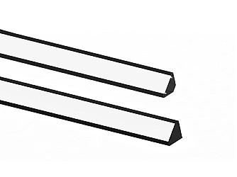 PERFIL TASCHIBRA SPIRE L30 SOBREPOR 30X30X2000mm PRETO