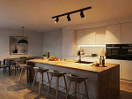 KIT TRILHO TASCHIBRA DIRECT LED PRETO