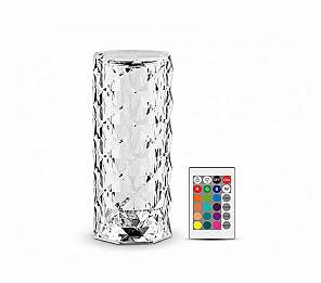 LUMINÁRIA LED TASCHIBRA CRYSTAL COLOR CONTROL RGB
