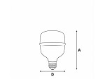 LÂMPADA HIGH LED TASCHIBRA TKL 110 / 20W E27
