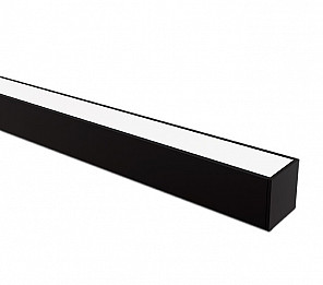 PERFIL LED TASCHIBRA SPIRE 35 SOBREPOR 35X35X1000mm PRETO FOSCO