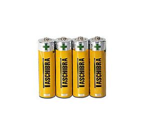 PILHA ZINCO-CARBONO AA TASCHIBRA PACK 4