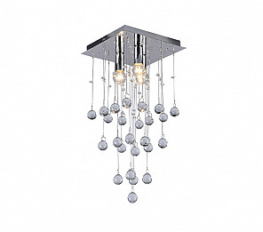 PLAFON DE CRISTAL TASCHIBRA AQUA QUADRADO 3XE14