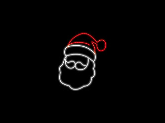 ARMAÇÃO LUMINOSA LED NOEL 78x95cm 18W