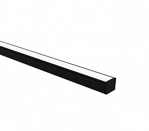 PERFIL LED TASCHIBRA VERTEX 20 SOBREPOR 14X20X3000mm PRETO FOSCO