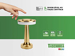 LUMINÁRIA DE MESA LED TASCHIBRA PHAROS RECARREGÁVEL OURO