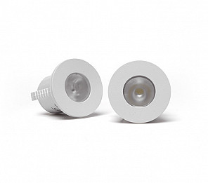 SPOT PARA MÓVEIS LED TASCHIBRA PIK REDONDO 1W 2PÇS
