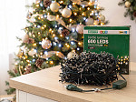 CORDÃO LUMINOSO TASCHIBRA 600 LED ESTÁTICO COM LED FLASH 220V ISOL VD 3000K