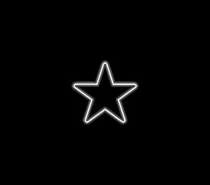 ARMAÇÃO LUMINOSA LED ESTRELA 50X50cm 6W