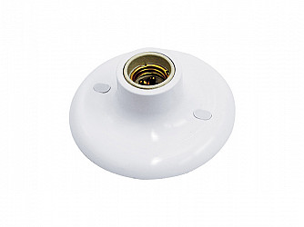 PLAFON TASCHIBRA E-27 EM PORCELANA SACO PLASTICO BRANCO