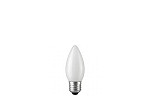 LÂMPADA INCANDESCENTE TASCHIBRA VELA LISA LEITOSA 25W