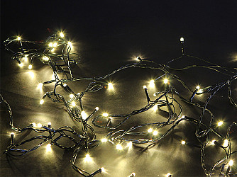 CORDÃO LUMINOSO TASCHIBRA 600 LED ESTÁTICO COM LED FLASH 127V ISOL VD 3000K