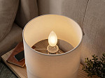 LÂMPADA INCANDESCENTE TASCHIBRA VELA LISA LEITOSA 25W