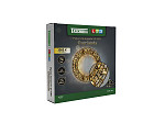 FIGURA ILUMINADA 3D LED TASCHIBRA GUIRLANDA 74cm COM FITA DOURADA AUTOVOLT