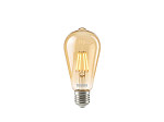 LÂMPADA LED TASCHIBRA FILAMENTO VINTAGE DIMERIZÁVEL ST64 4W  AMBAR