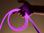 12V - FITA LED NEON FLEX TASCHIBRA 8W 120 LEDS/M 5M COM FONTE AUTOVOLT IP65 VIOLETA