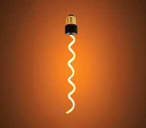 LÂMPADA LED FILAMENTO TASCHIBRA FLEXILE 4,8W AMBAR E27