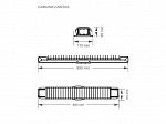 CALHA LUMIFÁCIL TASCHIBRA 2X16/18/20W UNIV C/ALETA