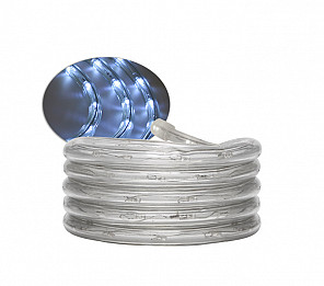 CORDA LUMINOSA LED PRO 100 METROS 13MM 2 FIOS BRANCA TASCHIBRA