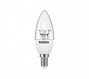 LÂMPADA LED TASCHIBRA VELA TVL 25 CLARA 3,1W E14 COM ADAPTADOR E27