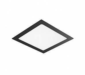 PAINEL LED TASCHIBRA 24W LUX QUADRADO EMBUTIR PRETO