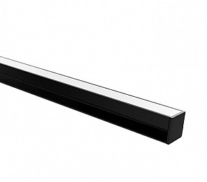PERFIL LED TASCHIBRA APEX 24 SOBREPOR 23X24X2000mm PRETO FOSCO