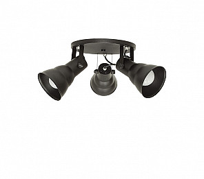 SPOT TASCHIBRA CIRCULAR HOL 3XE27 PRETO