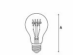 LÂMPADA FILAMENTO DE CARBONO BLUMENOX A19 40W 127V