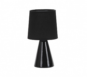 ABAJUR DE CERAMICA POTTERY E27 PRETO 25CM