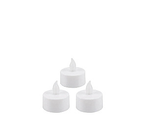 VELA DECORATIVA TASCHIBRA LED MINI 3PÇS AMARELO
