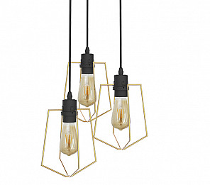 PENDENTE TASCHIBRA TRAPEZE 3XE27