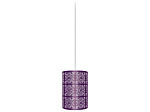 NÃO PUBLICAR, FORA DE LINHA - PENDENTE TASCHIBRA RENDA 104 E27 ROXO METÁLICO