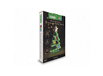 FIGURA ILUMINADA TASCHIBRA LED LUZ INFINITA ÁRVORE DE NATAL DECORADA 40CM AUTOVOLT