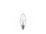 LÂMPADA INCANDESCENTE TASCHIBRA VELA LISA CLARA 40W E14