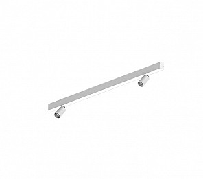 LUMINÁRIA LED TASCHIBRA SPIRE LINEAR 40W 3000K SOBREPOR + 2 SPOT MR 11 S/ LÂMPADA BRANCA