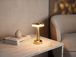 LUMINÁRIA DE MESA LED TASCHIBRA PHAROS RECARREGÁVEL OURO