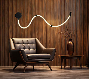 ARANDELA/PLAFON LED TASCHIBRA ABSTRACT TEX 150 22W 3000K PRETO