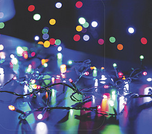 CORDÃO LUMINOSO 200 LED 8F ISOL VERDE COLORIDO