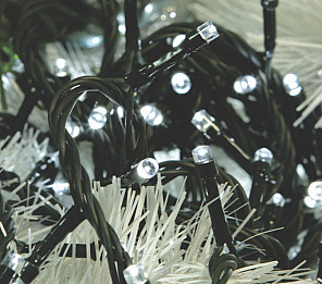 CORDÃO LUMINOSO 200 LED ESTÁTICO ISOL VERDE C/FEMEA BRANCO