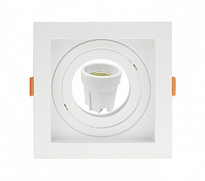 SPOT EMBUTIR TASCHIBRA CONECTA QUADRADO RECUADO BRANCA