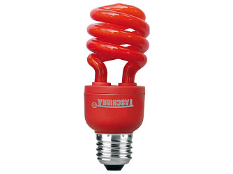 LÂMPADA TASCHIBRA COMPACTA ELETRÔNICA CORES ESP 14W 127V VERMELHO