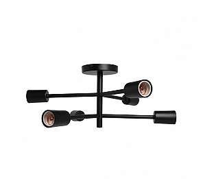 PLAFON TASCHIBRA CHOICE 6XE27 PRETO FOSCO