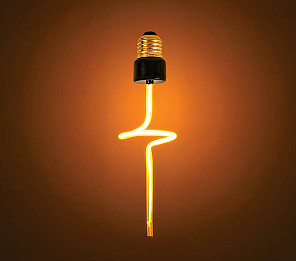 LÂMPADA LED FILAMENTO TASCHIBRA LOOP GLASS 4W AMBAR E27